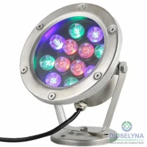 FARO LED SUMERGIBLE PARA PISCINA DIRIGIBLE DE 12W RGB SMD IP68 12V SIELED