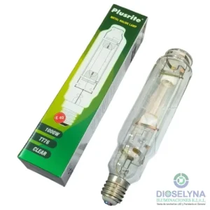 Lámpara tubular 1000W Plusrite M47 MH1000 TT76 base E40 4200K luz blanca