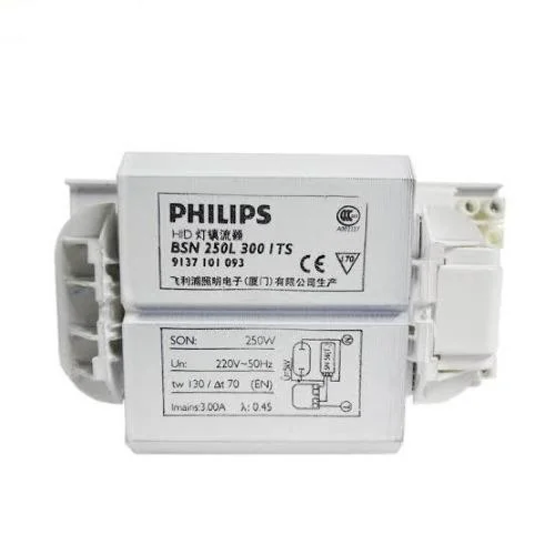 BALASTRO P/LAMP VAPOR MERCURIO/HALOGENURO 250W 220V BLANCO PHILIPS - Imagen 2