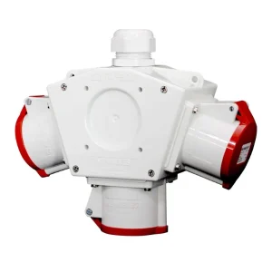tomacorriente triple aereo pulpo 32a 3p t 415v rojo ip44 mennekes para equipos industriales