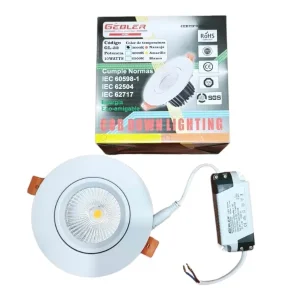 Downlight LED COB Dirigible GL-32 10W 4000K Gébler
