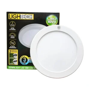 downlight con sensor lightech 18w