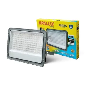 Reflector Slim LED 100W IP66 14000Lm IP66 Tri-Color OPALUX